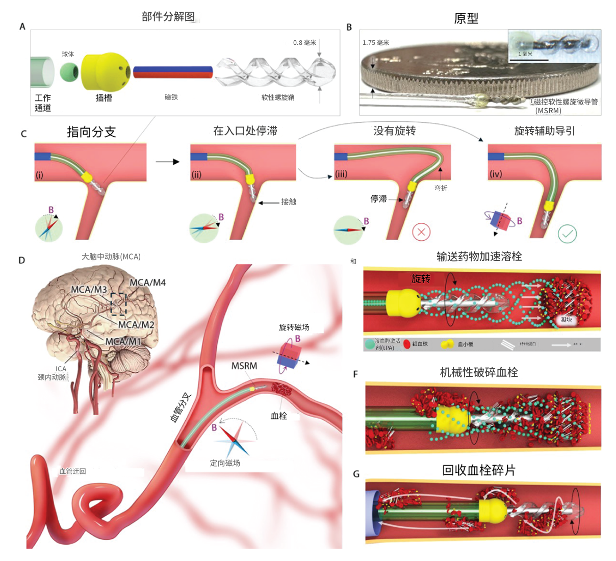 Magnetic tip rotatable microcatheter